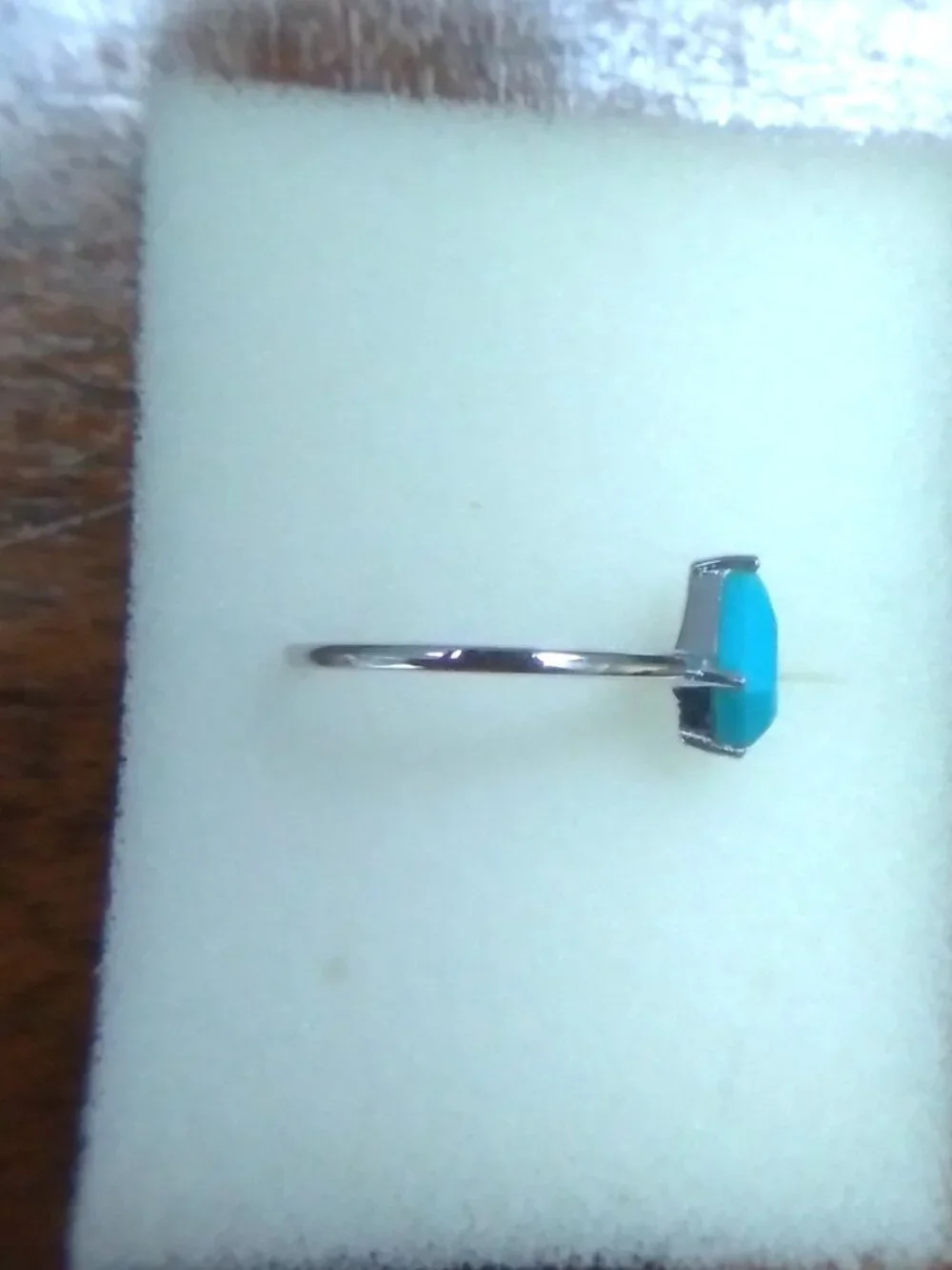 Turquoise Silver Stack Ring